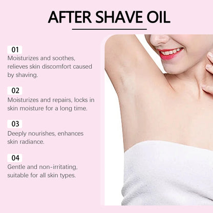 Strawberry Vanilla After Shave Oil For Women And Men Hydrating Post Shave Care Razor Burn Relief 90 Ml by Beauty Bae