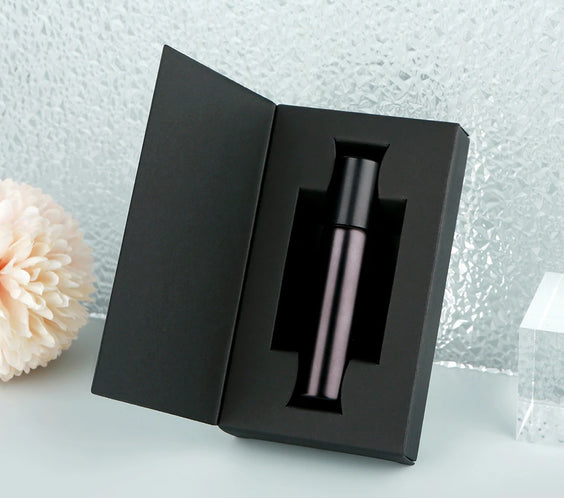 Matte Black Glass Roller 10ml