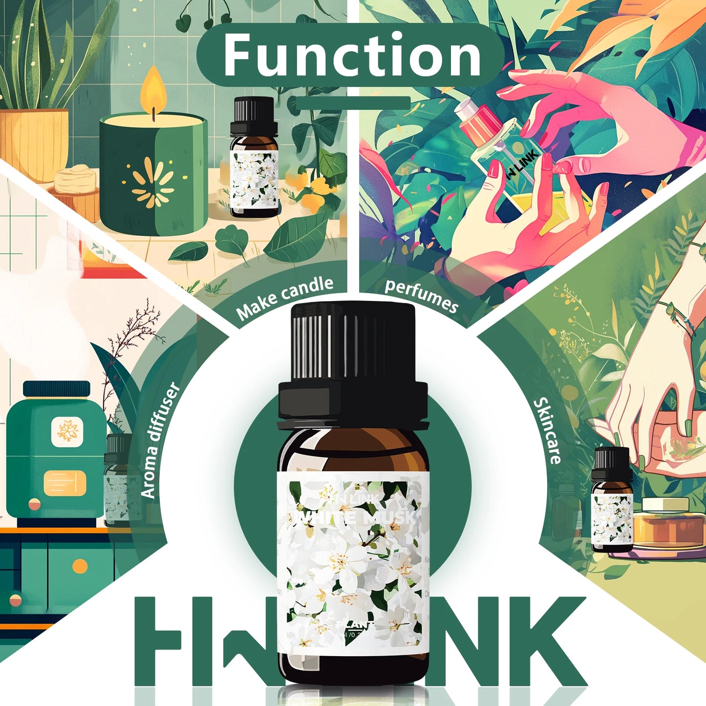 White Musk 10ml Diffuser Oil - Beauty Bae