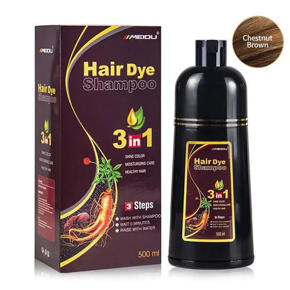 Herbal 3-in-1 Black Hair Dye - Beauty Bae