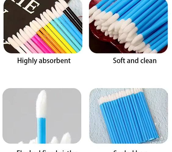 Disposable Wool Lip Wands 200