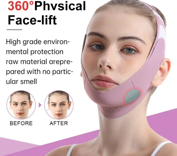 Breathable V-Line Face Band ice silk strap stretchable chin and cheek lift one size moisture-wicking