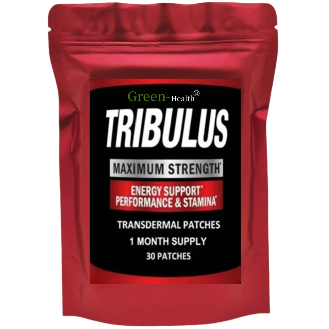 Tribulus Terrestris Extract Transdermal Patches Energy Booster Estrogen Blocker One Month Supply 30 Patches For Fitness by Beauty Bae