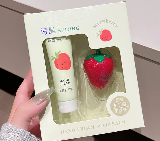 Peach Strawberry Nut Lip Balm