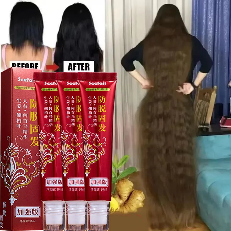 Fast Hair Regrowth Cream tube labeled capsule delivery non-greasy topical scalp treatment for thinning hair