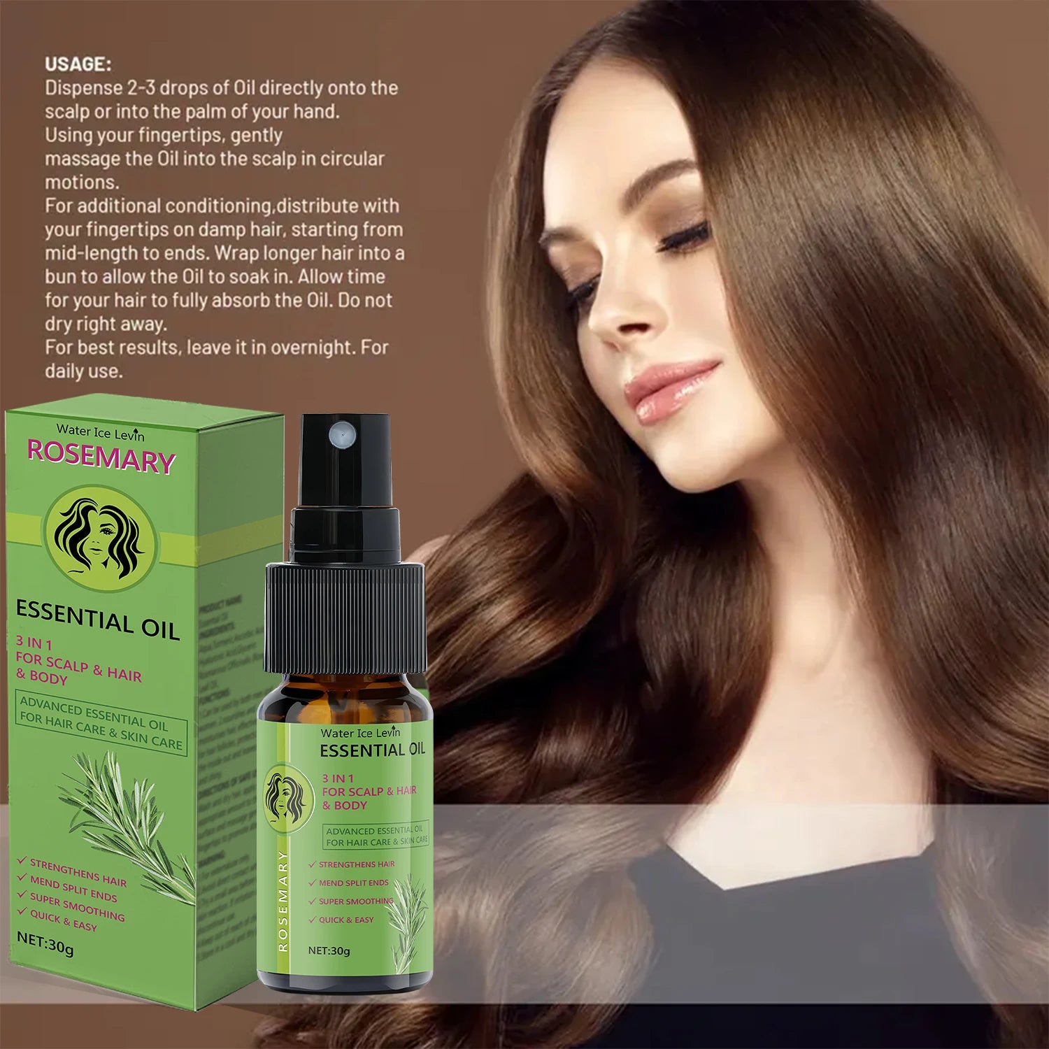 Rosemary 3-in-1 Hair Oil