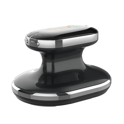 EMS Cellulite Massager ES201 handheld cordless device with 304 stainless steel treatment head and compact 12.2x8.8x7.8cm body