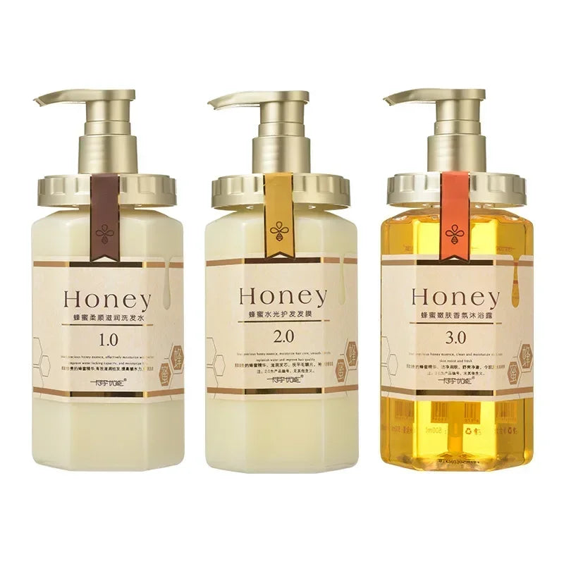 Шампунь Для Волос Honey Shampoo Long Lasting Fragrance Shampoo Conditioner Set Clean The Scalp and Nourish The Hair 샴푸 by Beauty Bae