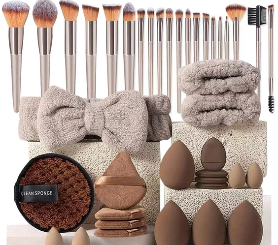 13/33pc Wool Makeup Brush Set