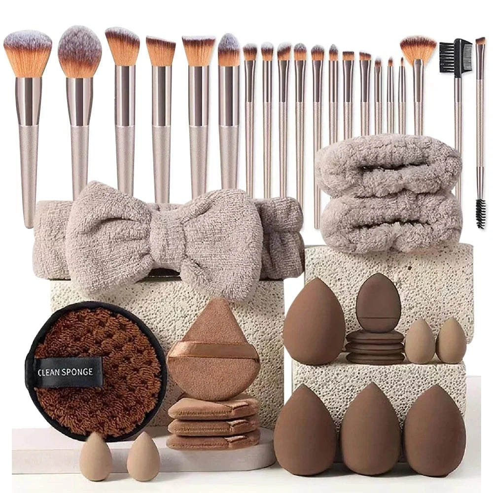 13/33pc Wool Makeup Brush Set