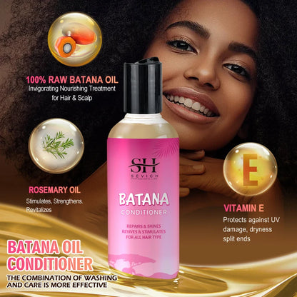 Sevich Batana Hair Growth Shampoo and Conditioner Set Anti Hair Loss for Men and Women Fast Regrowth by Beauty Bae