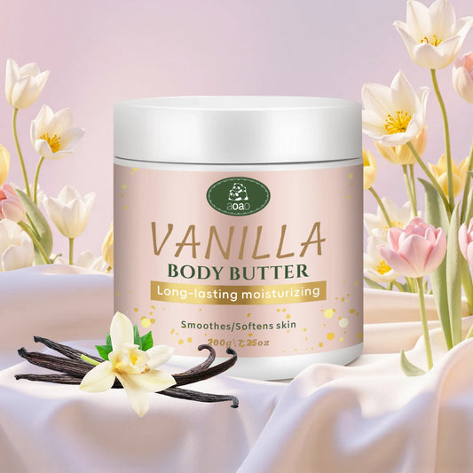 Vanilla Body Butter With Coconut And Shea Oil For Dry Skin Deep Hydration Moisturizing Cream by Beauty Bae