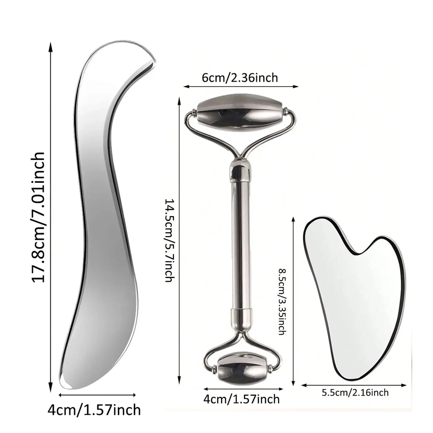 Stainless Steel Face Roller - Beauty Bae