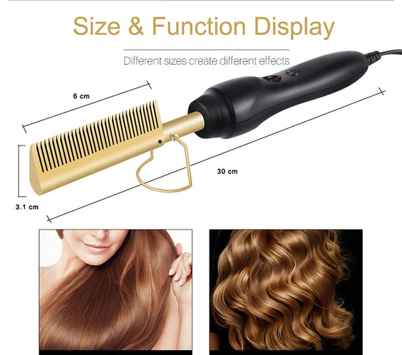 Tourmaline Hot Comb 16-20mm