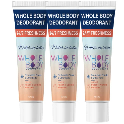 Whole Body Deodorant Cream Peach Vanilla Blossom Moisturizing Hydrates And Protects Skin Unisex by Beauty Bae