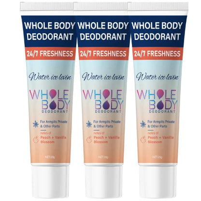 Whole Body Deodorant Cream Peach Vanilla Blossom Moisturizing Hydrates And Protects Skin Unisex by Beauty Bae