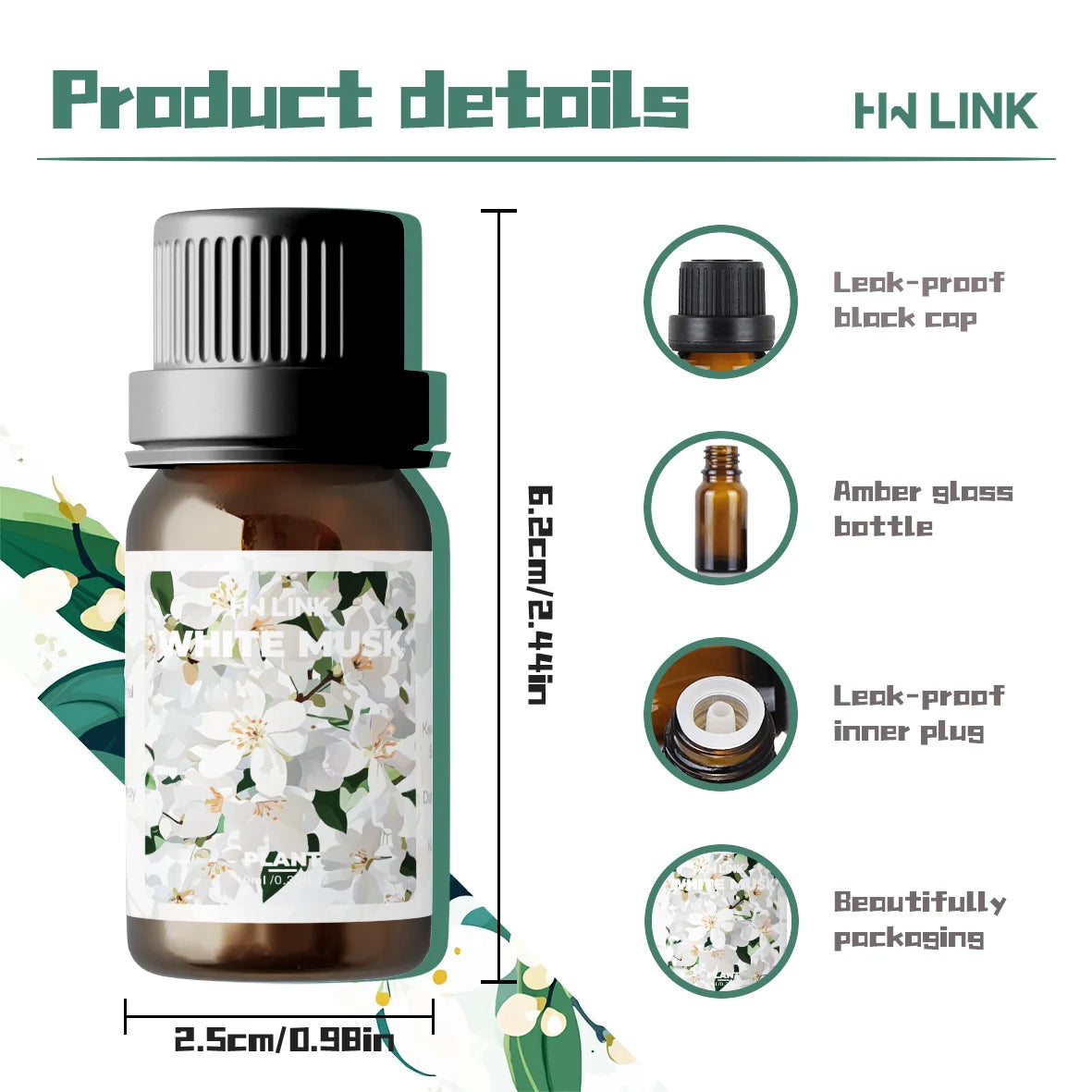 White Musk 10ml Diffuser Oil - Beauty Bae