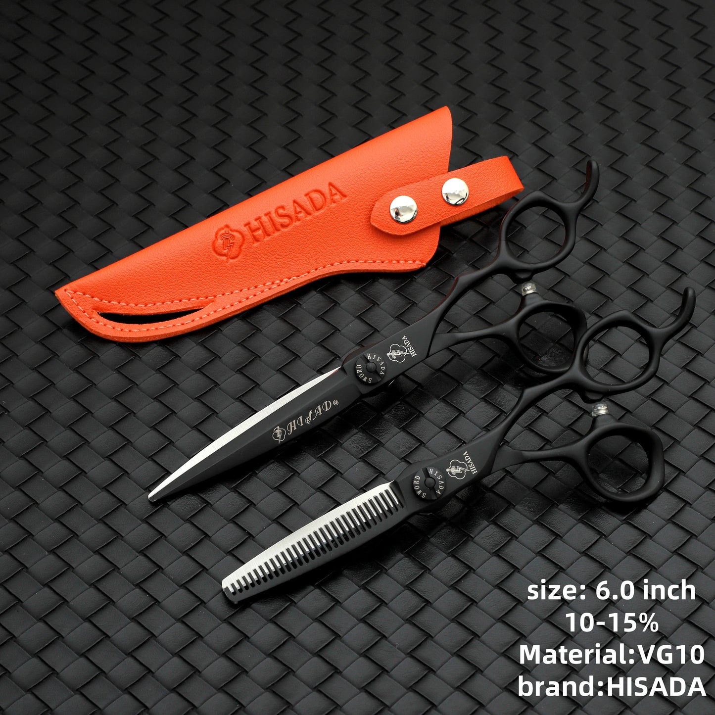 VG10 Black Salon Scissors 6.5in - Beauty Bae