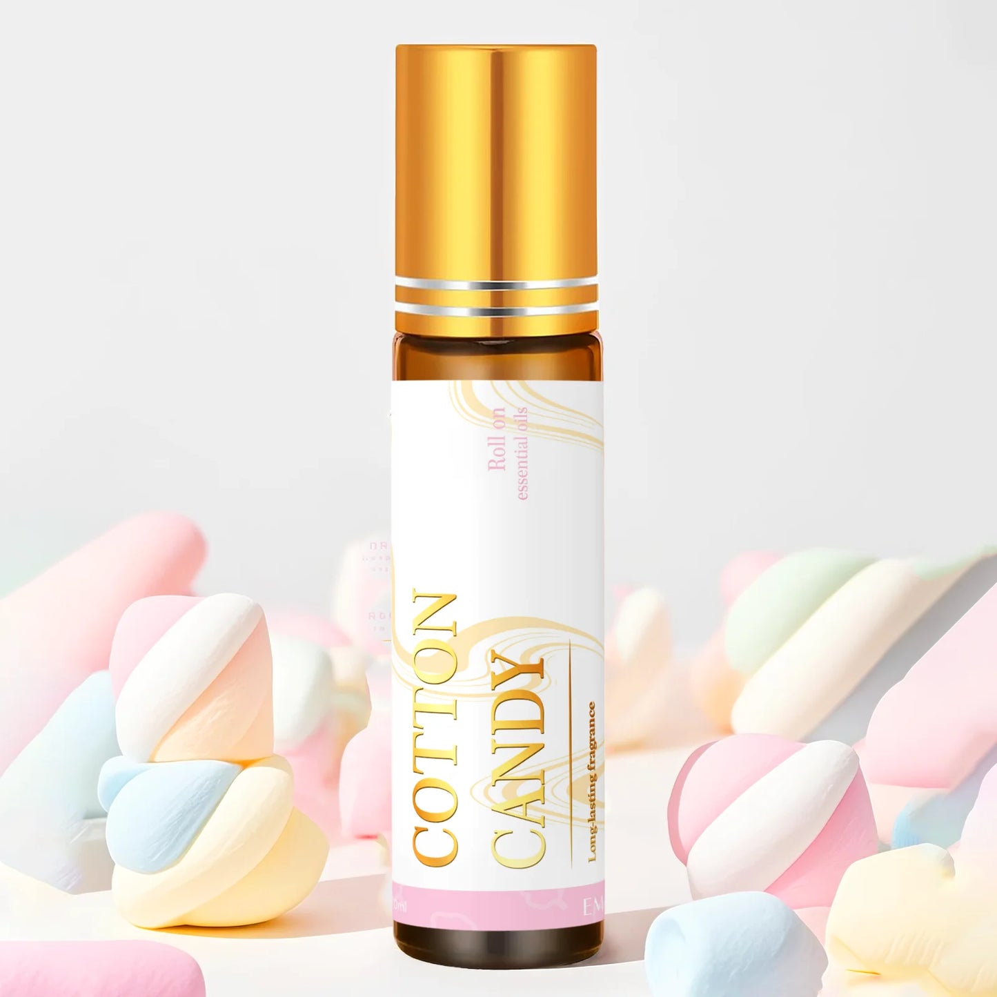 Vanilla Coconut Cotton Candy Marshmallow Aromatherapy Roll On Essential Oil For Relaxation Stress Relief 10ml Two Piece by Beauty Bae