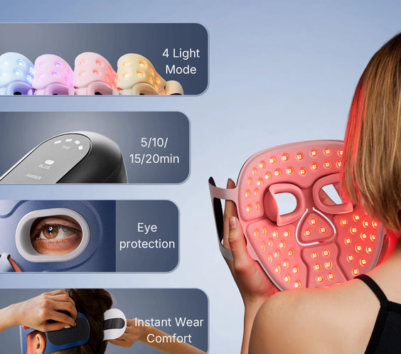 NIR Red Light Facial Mask