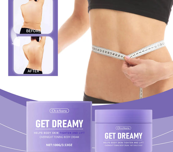 Collagen Firming Night Whip 100g jar white lid light whip texture label OCEAURA Made in China