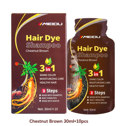 Herbal 3-in-1 Black Hair Dye - Beauty Bae