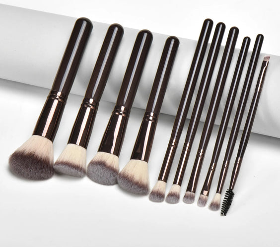 10pc Synthetic Makeup Brushes