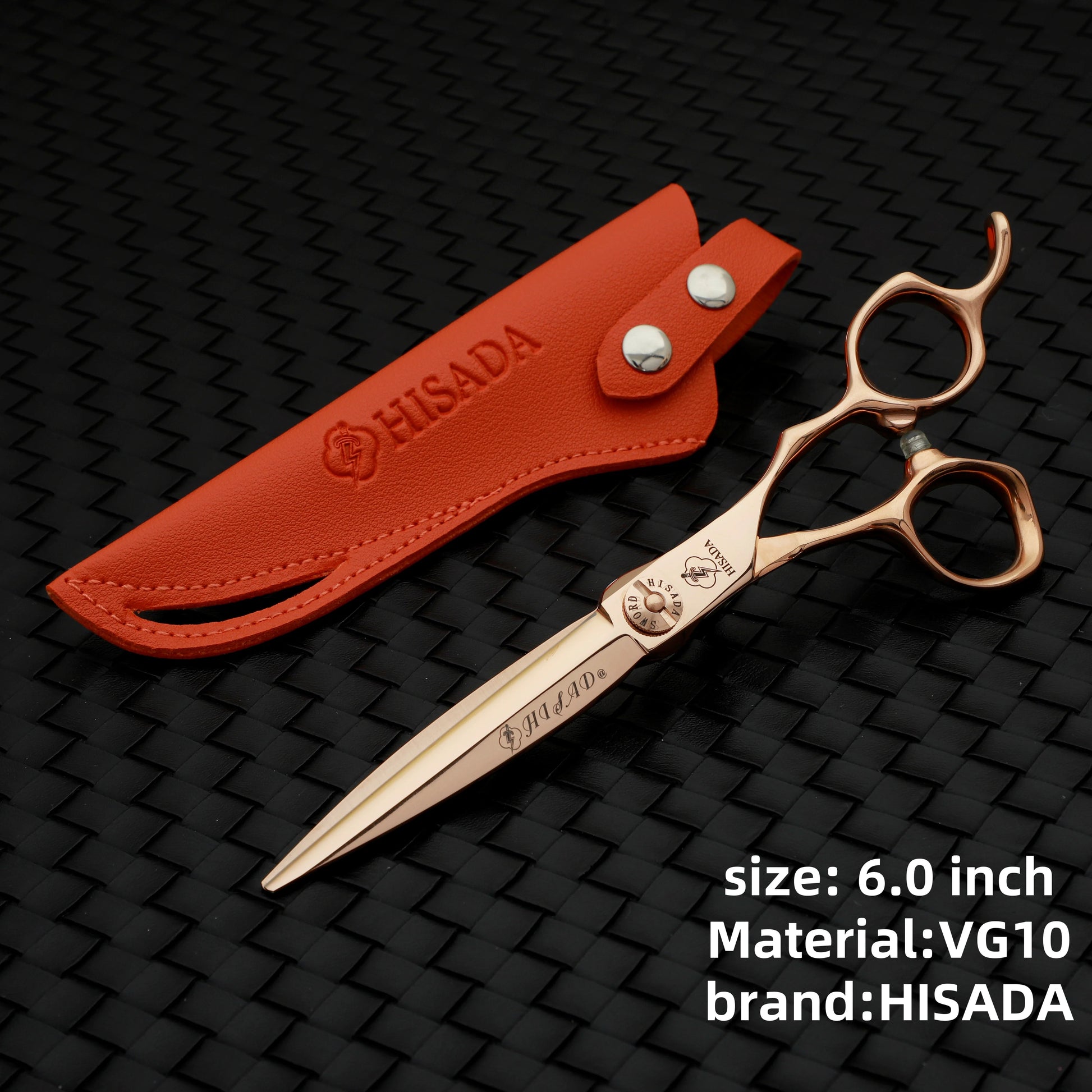 VG10 Black Salon Scissors 6.5in