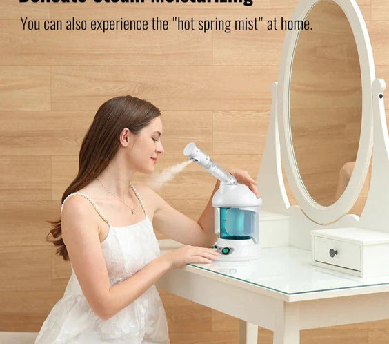 Professional Nano Steamer for Face	Ionic Mist for Clear, Healthy Skin.