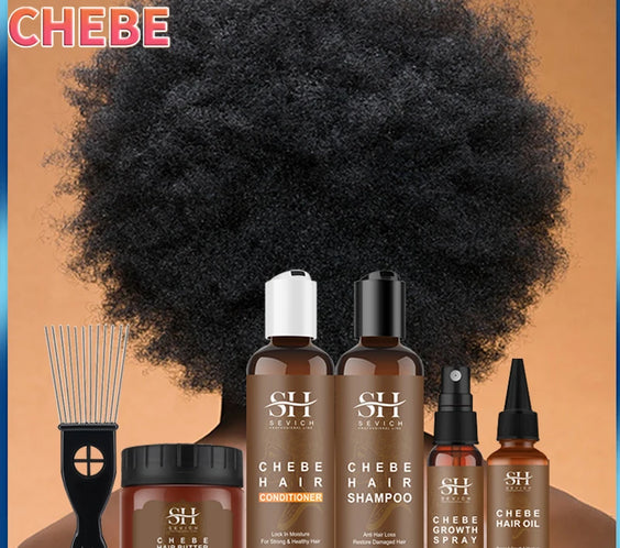 Chebe Hair Growth Oil 30ml amber dropper bottle labeled Chebe extract 30ml with black cap