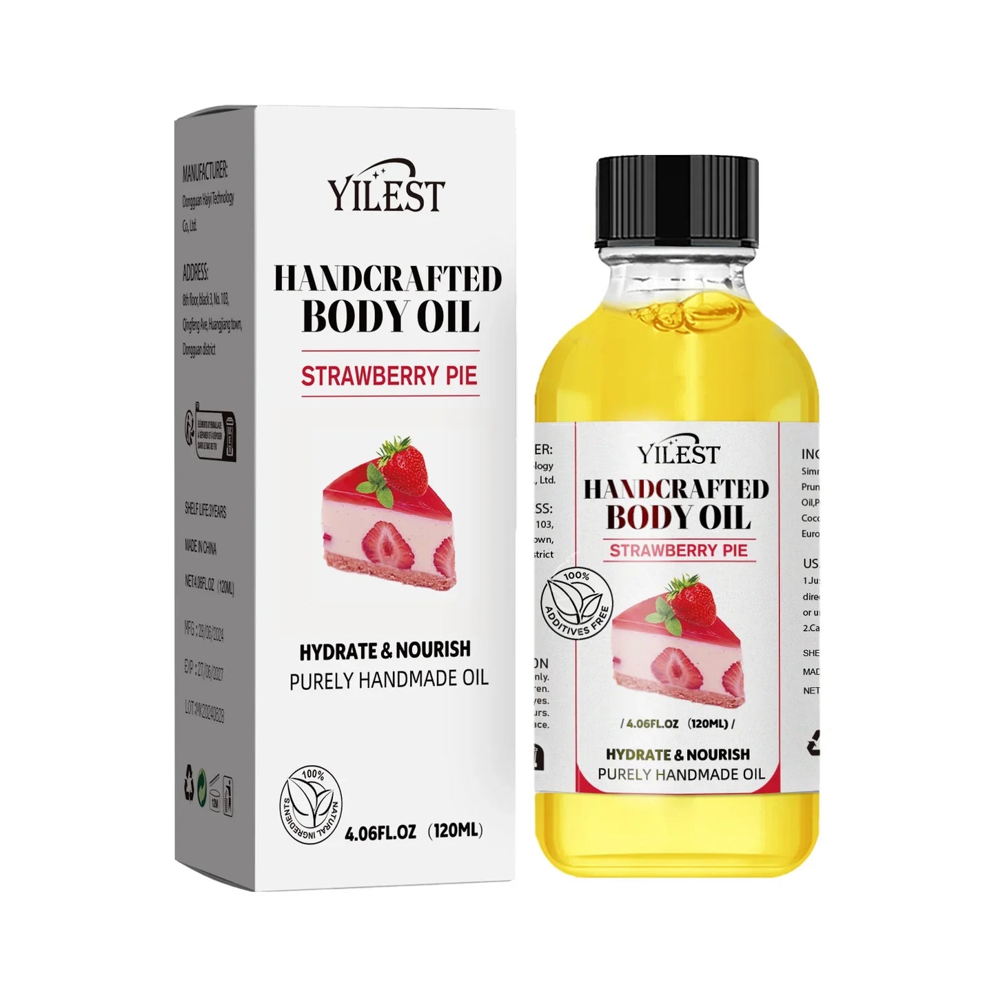 Stress Relief Vanilla Massage Oil Soothes Tired Muscles Deeply Moisturizing 100 ML Herbal Bath and Body Care by Beauty Bae