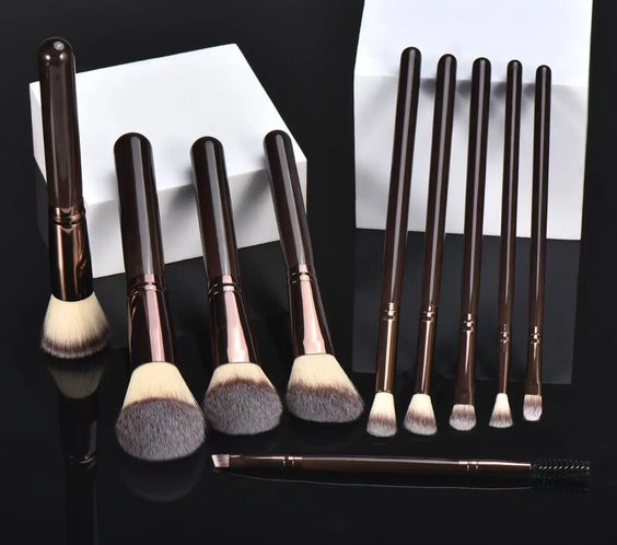 10pc Synthetic Makeup Brushes