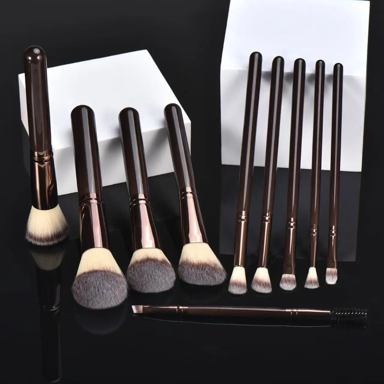 10pc Synthetic Makeup Brushes