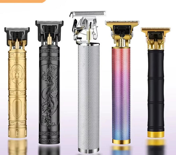 V-Vimika T9 USB stainless precision trimmer with stainless steel blade USB charger and 4 limit combs