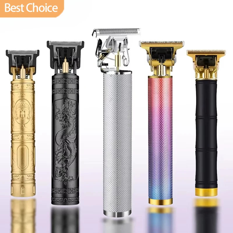 V-Vimika T9 USB stainless precision trimmer with stainless steel blade USB charger and 4 limit combs