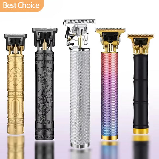 V-Vimika T9 USB stainless precision trimmer with stainless steel blade USB charger and 4 limit combs