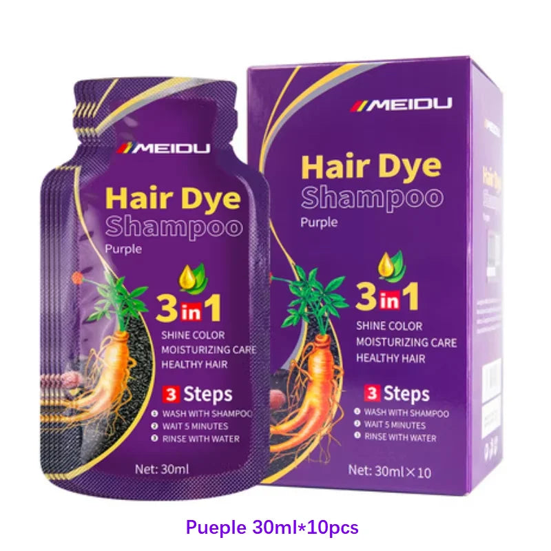 Herbal 3-in-1 Black Hair Dye - Beauty Bae