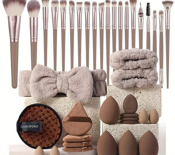 20pc Pink Wool Fiber Brushes