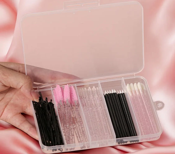80pc Wool Lash Micro Brushes