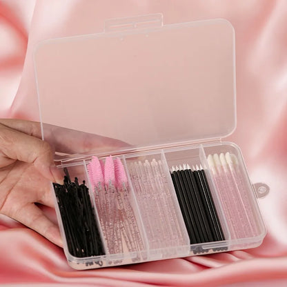 80pc Wool Lash Micro Brushes - Beauty Bae