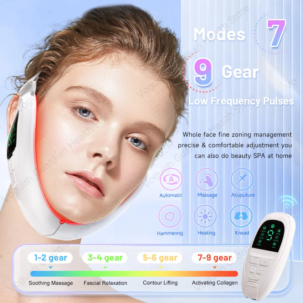 EMS V Face LED Chin Massager