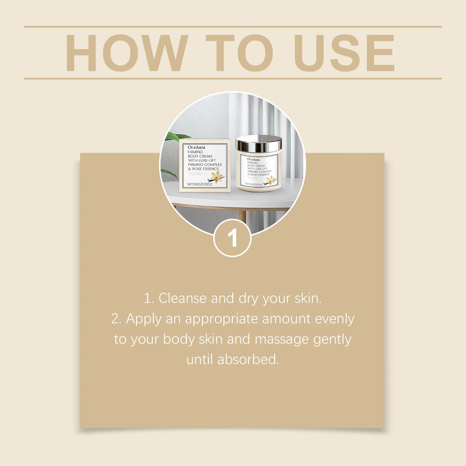 Vanilla Body Cream for Dry Skin Firming Intensive Moisturizer Winter Skincare Gift Set Hydrating Repair Anti Wrinkle by Beauty Bae