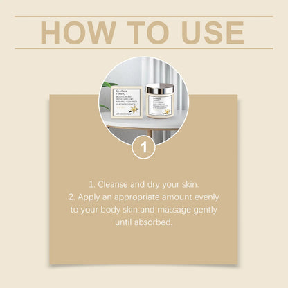 Vanilla Body Cream for Dry Skin Firming Intensive Moisturizer Winter Skincare Gift Set Hydrating Repair Anti Wrinkle by Beauty Bae