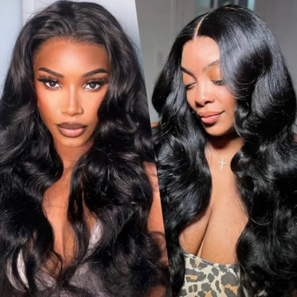 V Part Wigs 100 Percent Human Hair Body Wave Glueless Wig With Clip In 5X5 HD Lace Closure Beginner Friendly by Beauty Bae