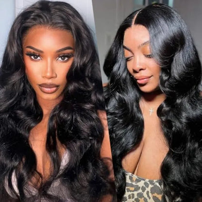 V Part Wigs 100 Percent Human Hair Body Wave Glueless Wig With Clip In 5X5 HD Lace Closure Beginner Friendly by Beauty Bae