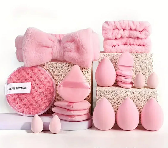 20pc Pink Wool Fiber Brushes