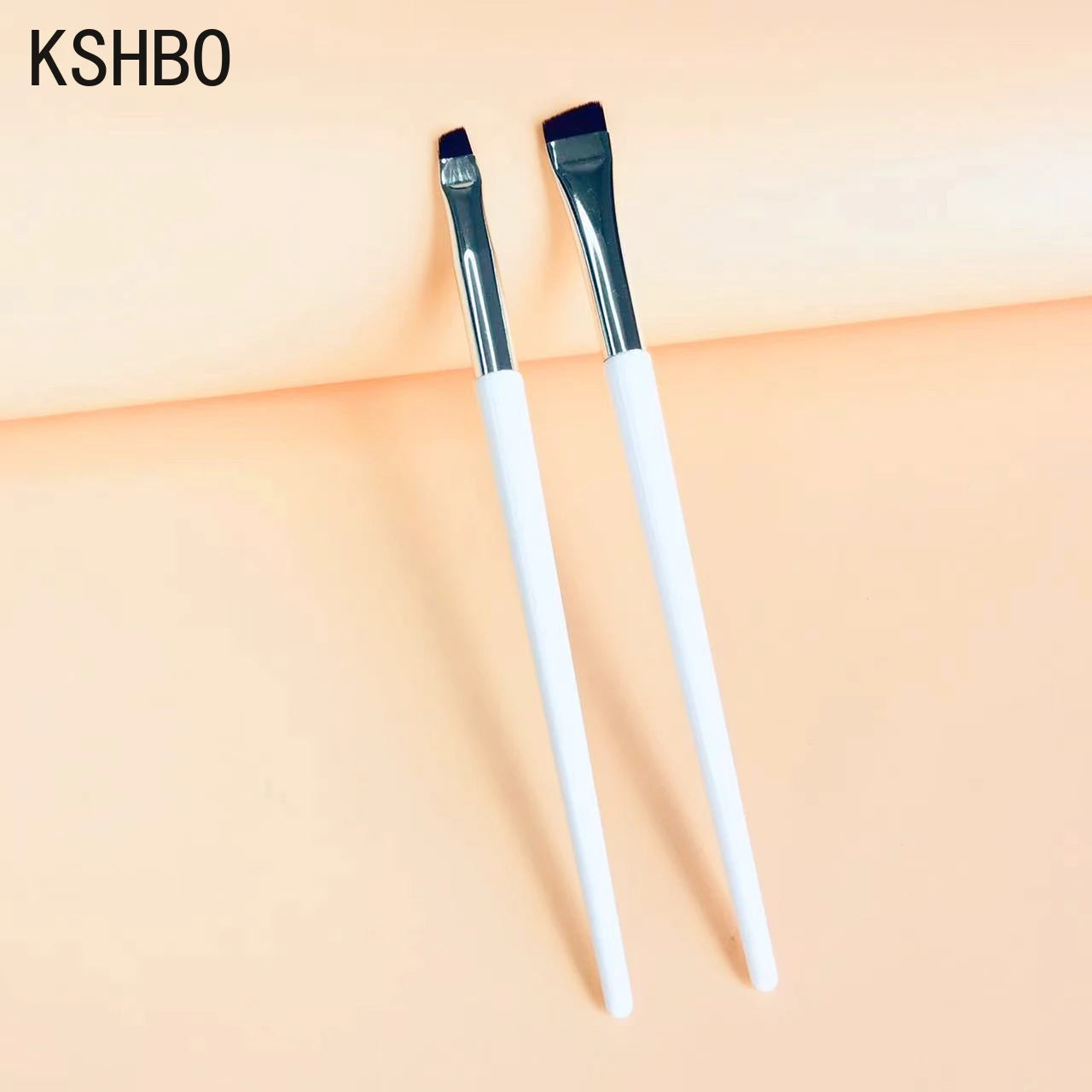 Nylon Angled Brow Brush 2pc - Beauty Bae