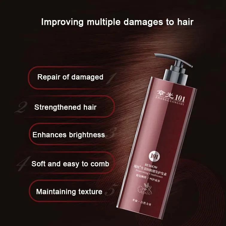 Zhangguang 101 Anti Hair Loss Shampoo 360g Ginger Nourishing Hair Conditioner Set Chinese Herbal by Beauty Bae