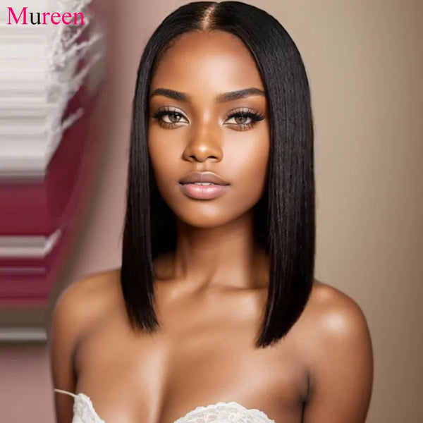 250 Percent Density Straight Wear And Go Glueless Bob Wig For Women 4x4 Lace Closure 100 Percent Human Hair by Beauty Bae