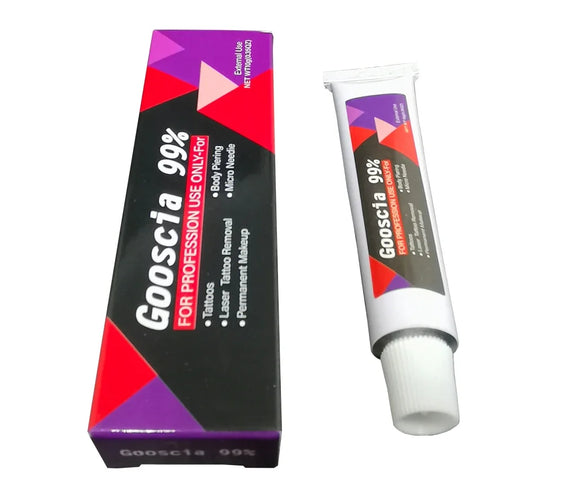 Goosica Tattoo Prep Cream 10g small tube labeled for pre-procedure microblading lip tattooing and piercing prep